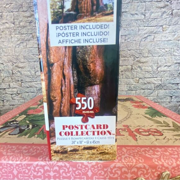 Postcard Collection Puzzle NWT 550 Pieces Multicolor 24 x18 Nauture Scene - Picture 3 of 6